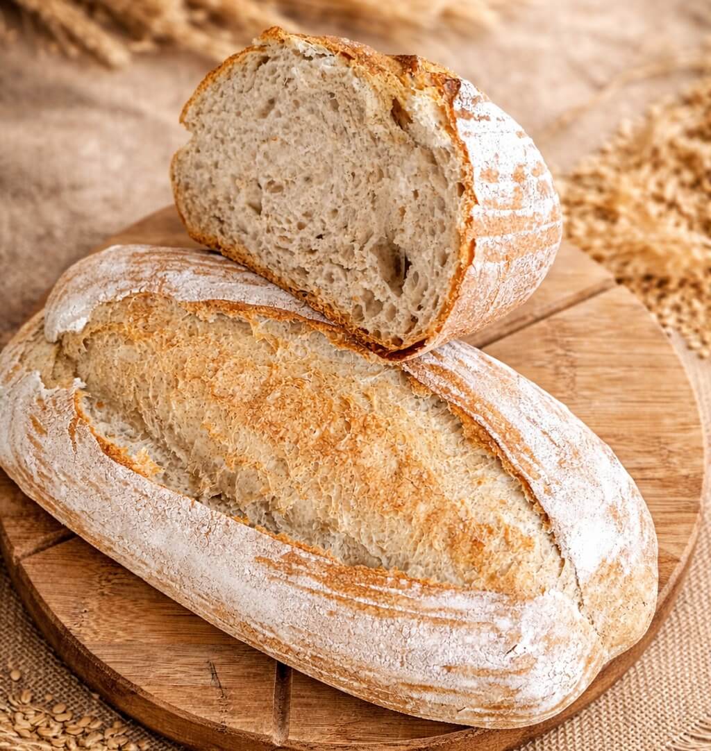 Pâine integrală de grâu 500 g cu maia naturală și făină măcinată la moara cu pietre